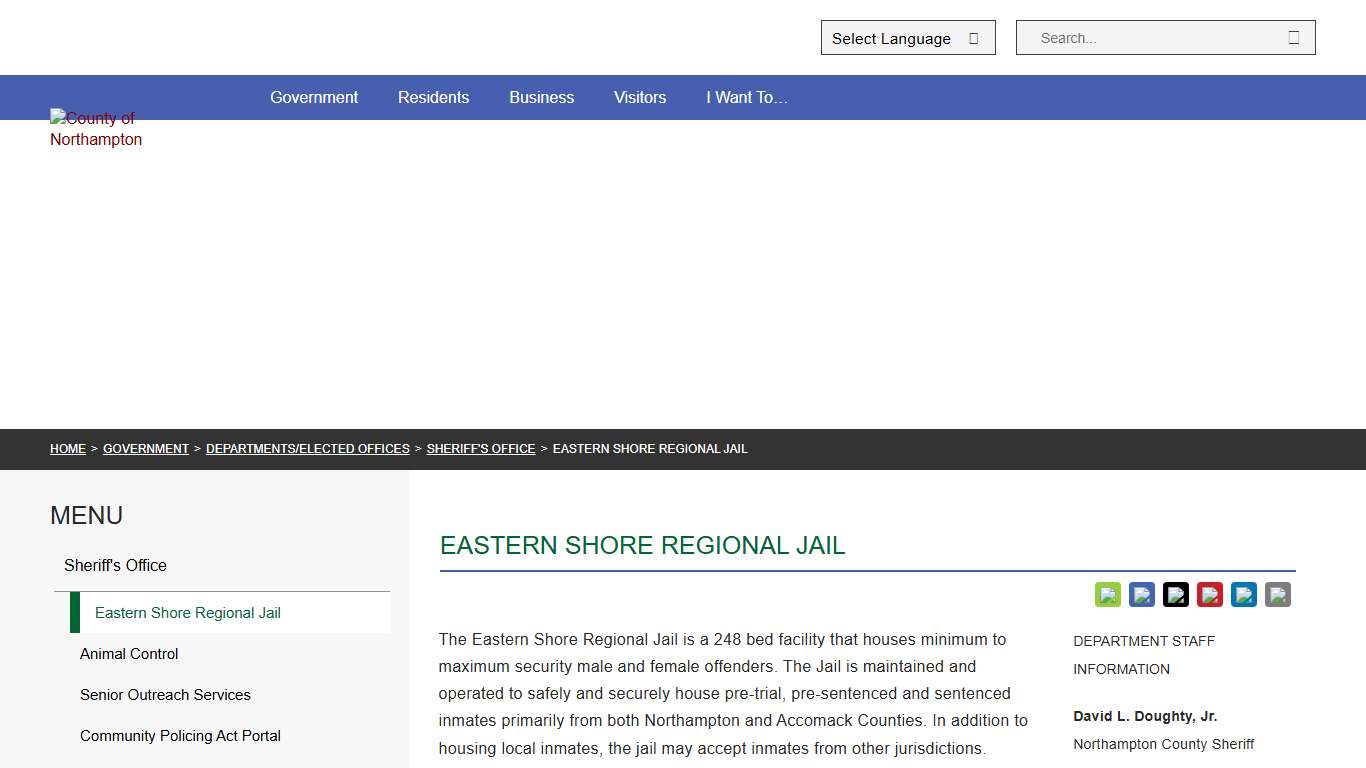 Eastern Shore Regional Jail - Northampton County